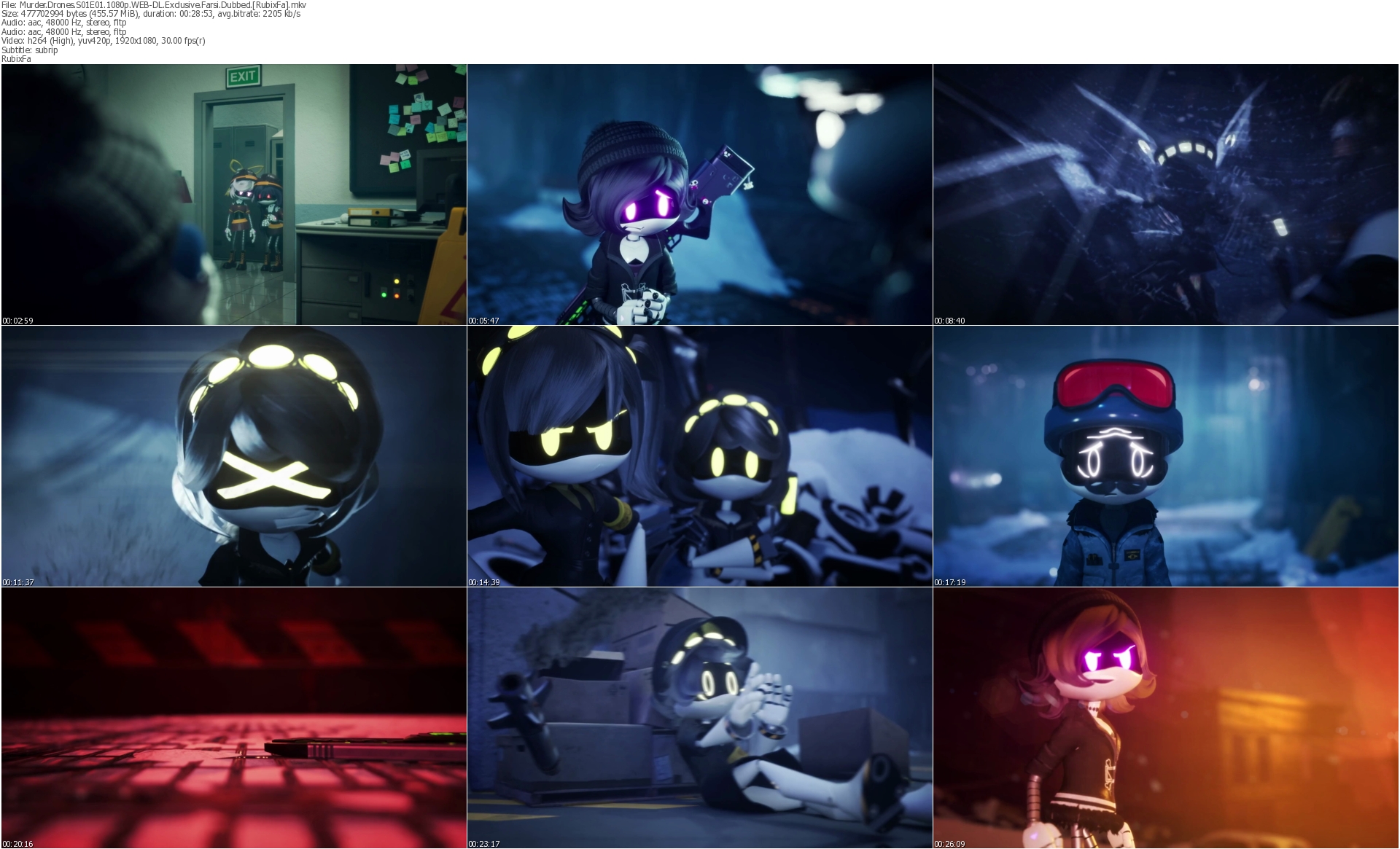 دانلود سریال Murder Drones دوبله فارسی